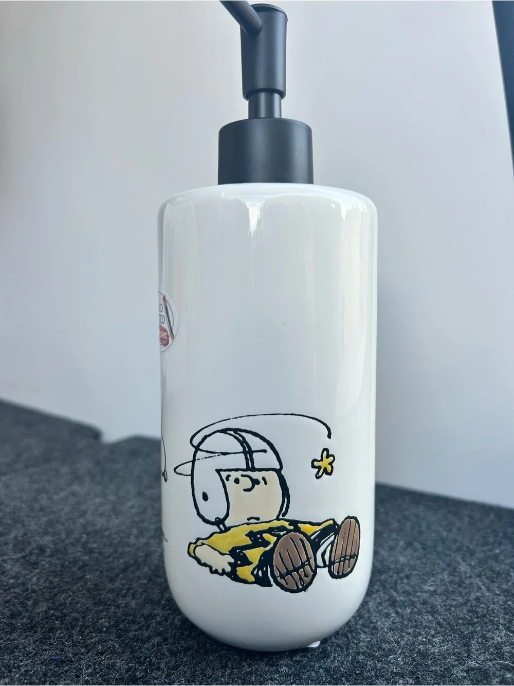 Peanuts Snoopy Charlie Brown Football Soap Dispenser